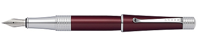Перьевая ручка Cross Beverly. Цвет - красный, перо - нержавеющая сталь, среднее. (Красный)