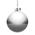 Елочный шар Finery Gloss, 10 см, глянцевый серебристый - Фото 2