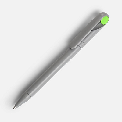 Ручка шариковая Prodir DS1 TMM Dot, серая с ярко-зеленым (Серый)