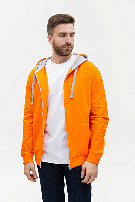 Толстовка мужская STAN с капюшоном на молнии футер без начёса 260, 61