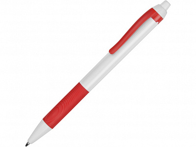 Ручка пластиковая шариковая Centric (Белый/красный)