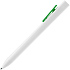 Ручка шариковая Swiper SQ, белая с зеленым - Фото 3