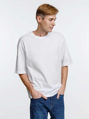 Футболка оверсайз унисекс Base Space, белая (Белый)