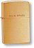 Зажигалка ZIPPO с покрытием Brushed Brass, латунь/сталь, золотистая, матовая, 38x13x57 мм - Фото 1