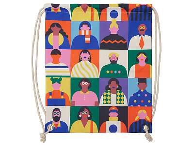 Рюкзак-мешок с возможностью полноцветной печати