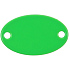Шильдик металлический Alfa Oval, зеленый неон - Фото 1