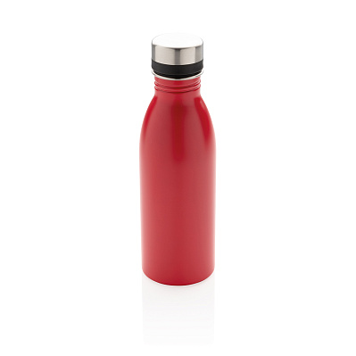 Бутылка для воды Deluxe из нержавеющей стали, 500 мл (Красный;)