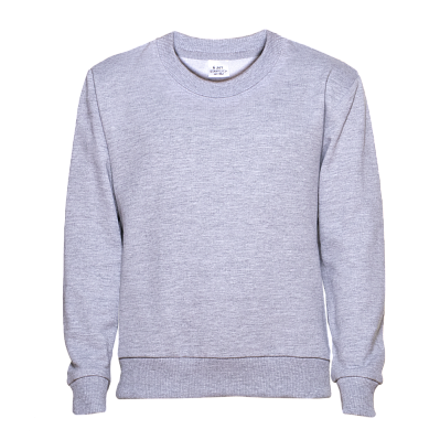 Свитшот детский STAN футер без начёса, 260, 63J (Серый меланж)