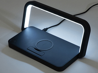 Беспроводная зарядка с лампой и подставкой Robo, 10 Вт