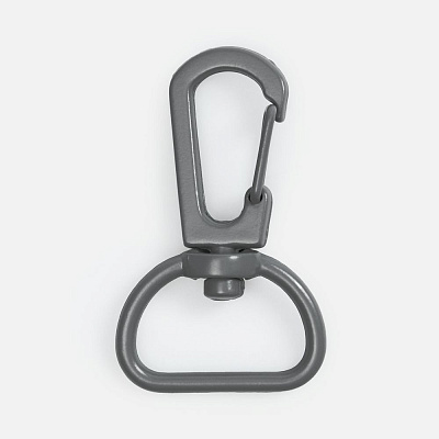 Застежка-карабин Snap Hook, M, серая (Серый)