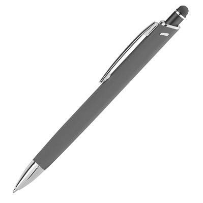 Шариковая ручка Quattro, серая (Серый)