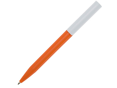 Ручка пластиковая шариковая Unix из переработанной пластмассы (Оранжевый)