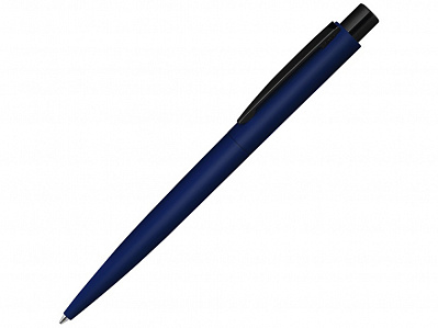 Ручка шариковая металлическая Lumos M soft-touch (Темно-синий/черный)