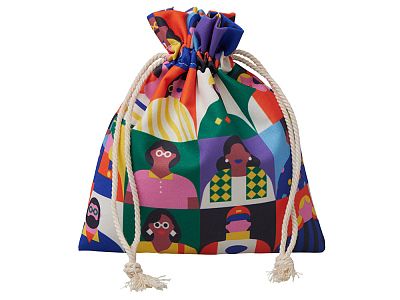 Мешочек подарочный средний с возможностью полноцветной печати