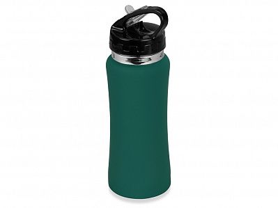 Бутылка спортивная Коста-Рика (Зеленый/черный/серебристый)