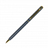 SLIM, ручка шариковая, синий/золотистый, металл - Фото 1