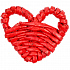 Плетеная фигурка Adorno, красное сердце - Фото 1