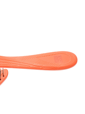 Щетка Dewal Beauty серия "Ocean wave", продувная, с нейлоновым штифтом, форма волна, оранжевая