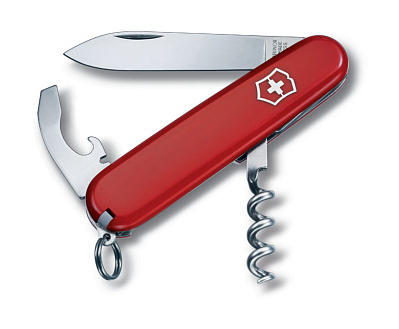 Нож перочинный VICTORINOX Waiter, 84 мм, 9 функций  (Красный)