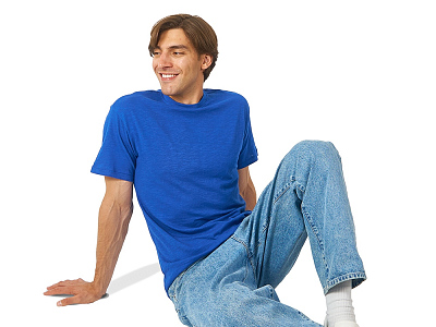 Футболка из текстурного джерси Portofino, унисекс