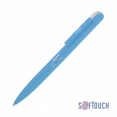 Ручка шариковая "Jupiter", покрытие soft touch  (Голубой)