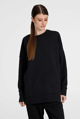 Свитшот унисекс S2, молочно-белый (Чёрный)