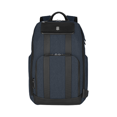 Рюкзак VICTORINOX Architecture Urban2 Deluxe Backpack 15”, синий, полиэстер/кожа, 31x23x46 см, 23 л
