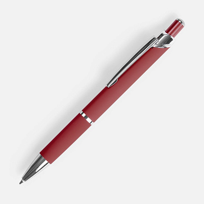 Ручка шариковая Chromos Soft Touch, красная (Красный)