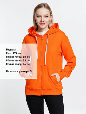 Толстовка на молнии с капюшоном Siverga, оранжевая