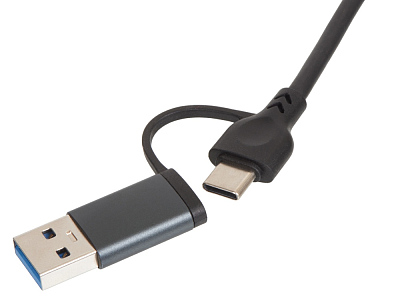 USB-хаб Command с коннектором 2-в-1 USB-C и USB-A, 2.0/3.0