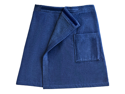 Килт мужской, велюровый жаккард (Синий)