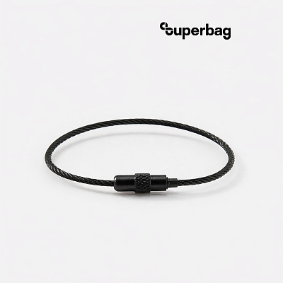 Тросик-кольцо Ring для обвеса, L=15см (черный) (Чёрный)