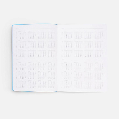 Ежедневник Flexpen Shall, недатированный, голубой