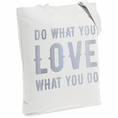 Холщовая сумка Do Love, молочно-белая (Белый)