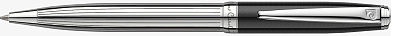 Ручка шариковая Pierre Cardin LEO 750. Цвет - черный и серебристый.Упаковка Е-2. (Серебристый)