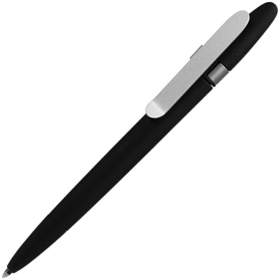 Ручка шариковая Prodir DS5 TSR Metal Clip, черная (Черный)