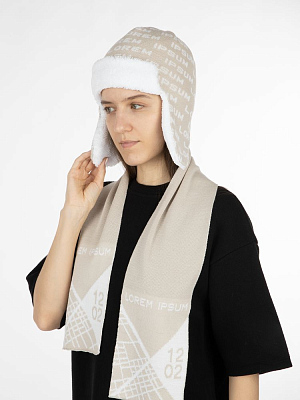 Шарф на заказ Tricksy Rand, M, полушерсть