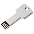 USB flash-карта KEY (16Гб), серебристая, 5,7х2,4х0,3 см, металл - Фото 1