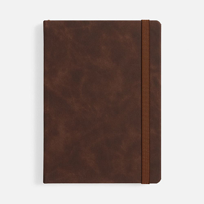 Ежедневник Urban Hard, недатированный, коричневый