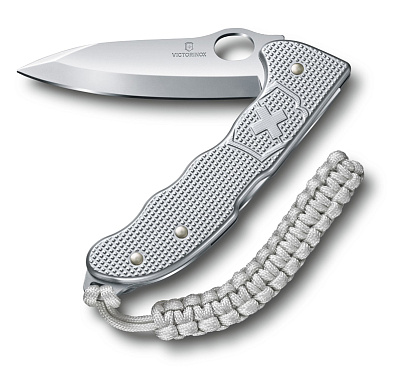 Нож охотника VICTORINOX Hunter Pro M Alox 130 мм, 4 функции, с фиксатором лезвия  (Серебристый)