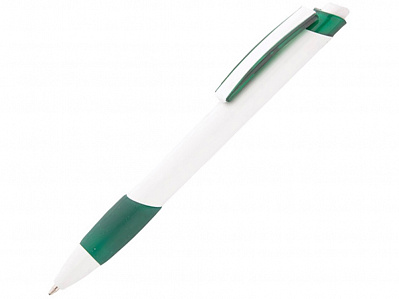 Ручка пластиковая шариковая Соната (Белый/зеленый)
