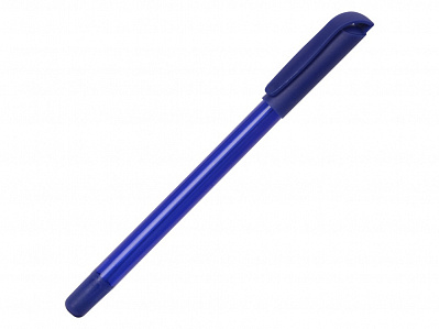 Ручка шариковая пластиковая Delta из переработанных контейнеров (Синий)