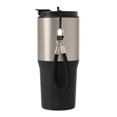 Термокружка вакуумная Авеню (Avenue), черная