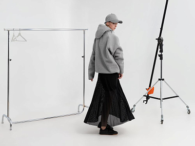 Анорак унисекс Oblako, светло-серый