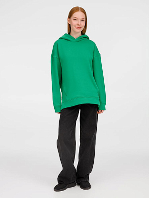 Худи оверсайз унисекс Tolla, зеленое