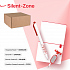 Набор подарочный SILENT-ZONE: бизнес-блокнот, ручка, наушники, коробка, стружка, бело-красный - Фото 1