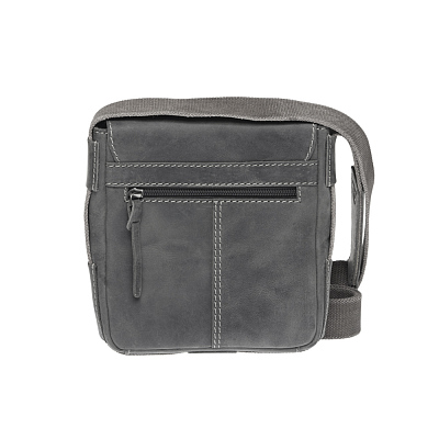 Сумка-планшет KLONDIKE Native, натуральная кожа в черном цвете, 23 х 7 х 24 см