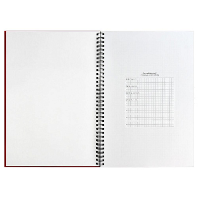 Ежедневник Notera, недатированный, красный