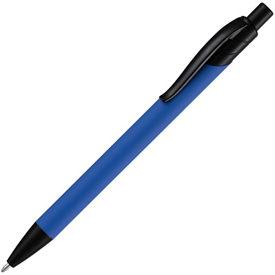 Ручка шариковая Undertone Black Soft Touch, ярко-синяя (Синий)