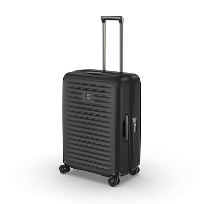 Чемодан VICTORINOX Airox Advanced, черный матовый, 100% поликарбонат Makrolon, 46x29x69 см, 75 л